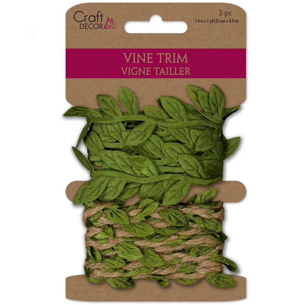 Ribbons Vine Trim/Garland Mini Leaves 2 x 1.5m