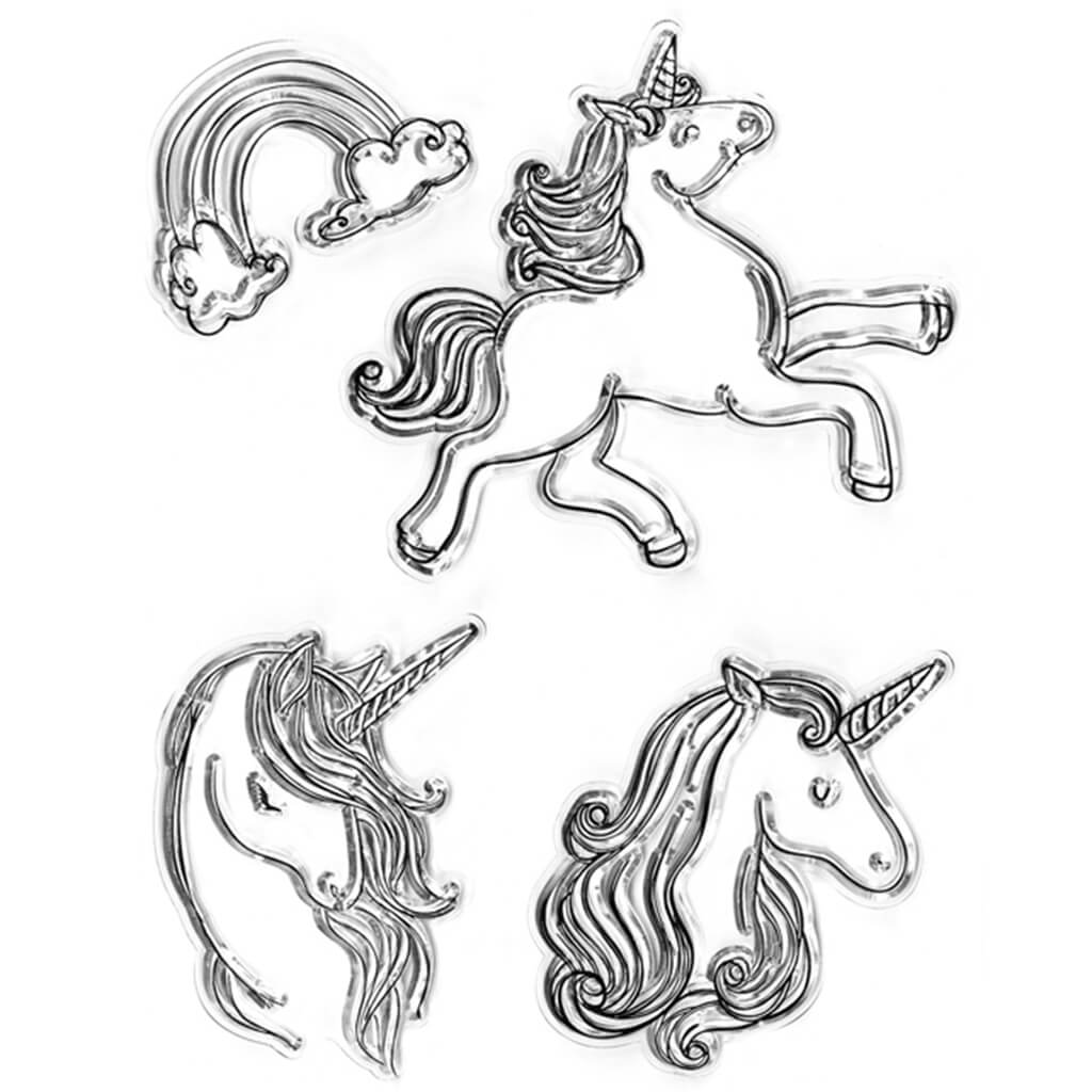 Clear Stamps Reusable Unicorn 4 x 6in