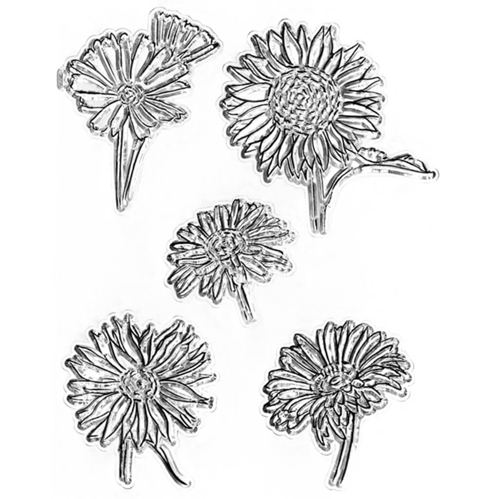 Clear Stamps Reusable Floral 4 x 6in