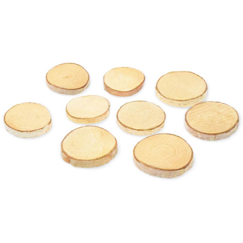 Craftwood 50g Birch Slices Natural 3cm-6cm