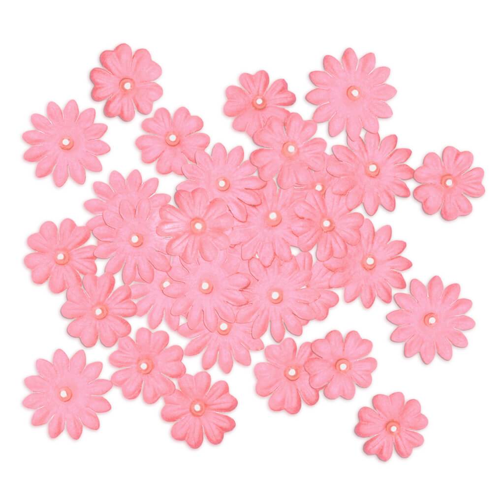 Handmade Paper X32 withPearls 0.8cm + 2cm Pink