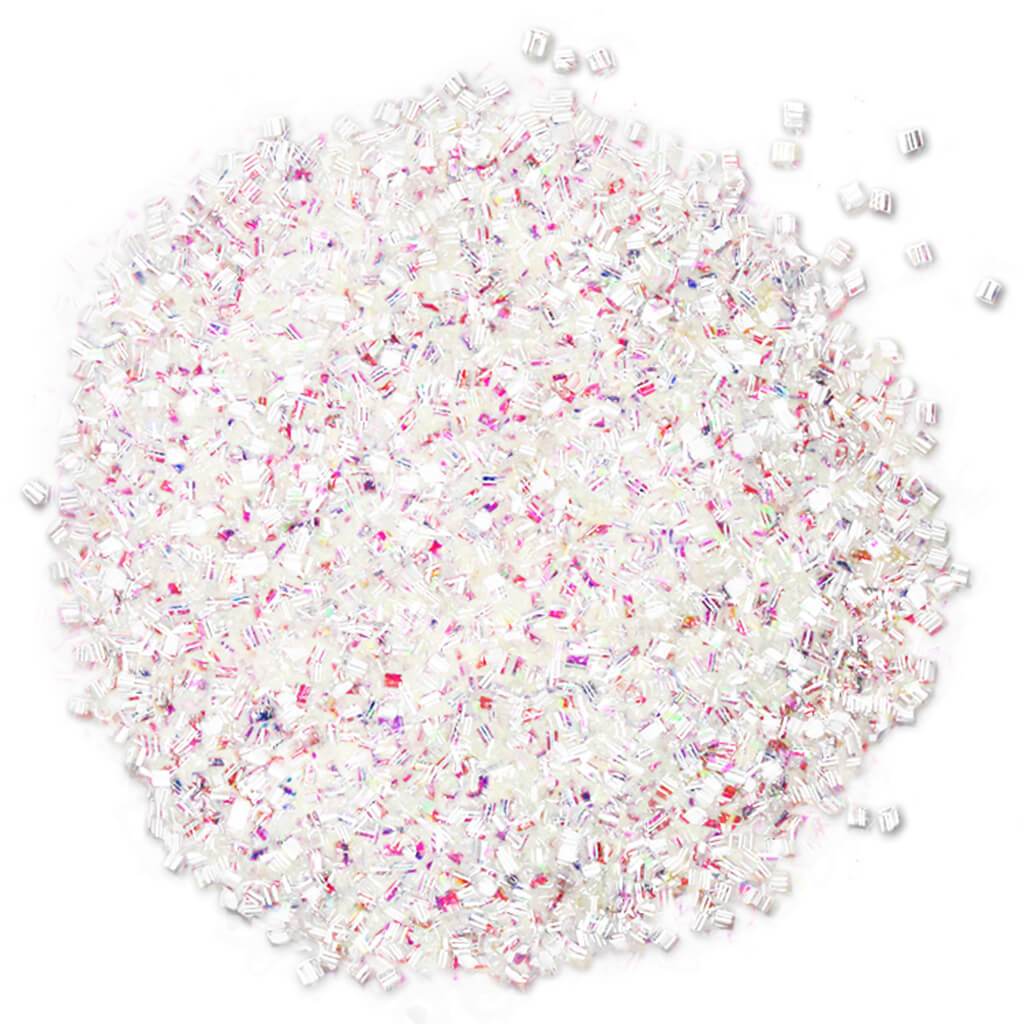 Tube Confetti White Irridescent 20g