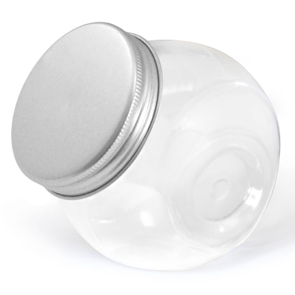 Side Stand Jar With Aluminum Screw Top 2.25in x 3in