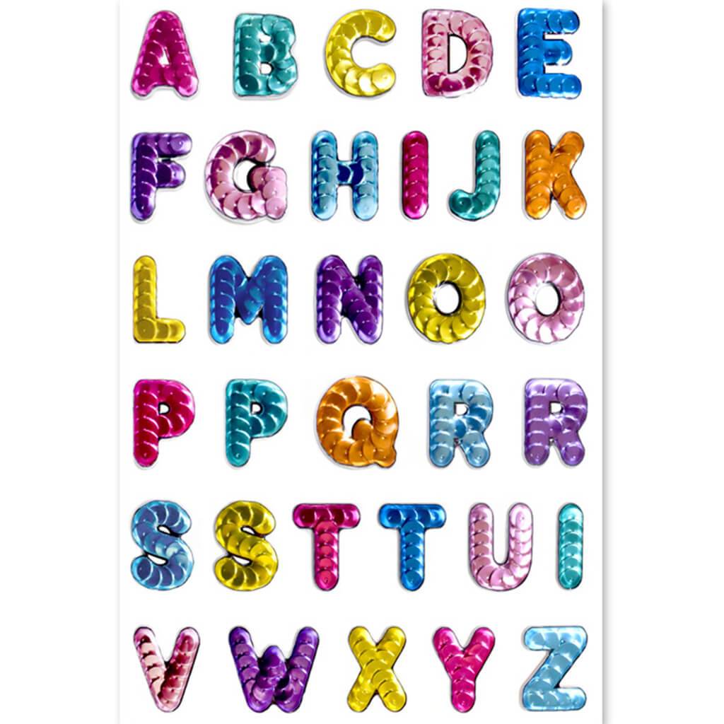 3D Sequin Puffy Letters 14.5in x 24in