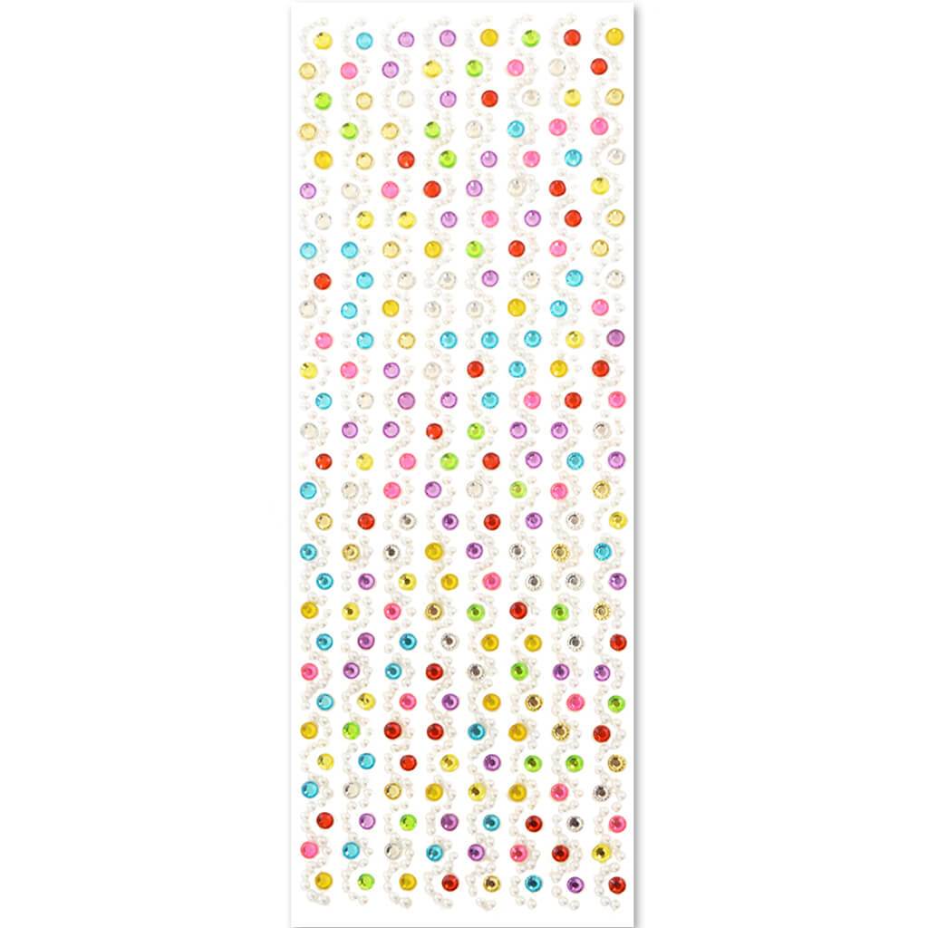 Sticker: Jewel Borders Confetti Swirl 10 x 27cm