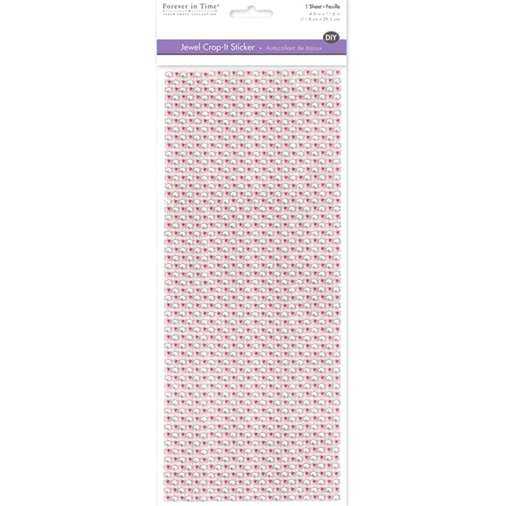 DIY Crop-It Mesh Jewel Sheet Pretty Pink 4.64 x 11cm