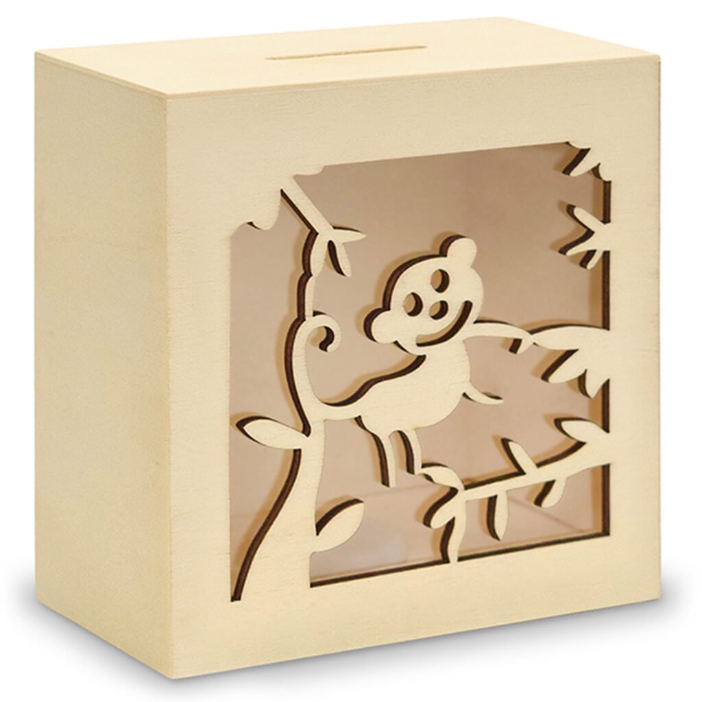 DIY Scenic Piggy Bank 4.6 x 4.81 x 2.56in with Bottom Cap