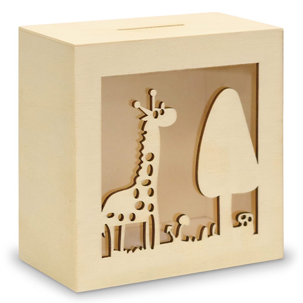 DIY Scenic Piggy Bank 4.6 x 4.81 x 2.56in with Bottom Cap