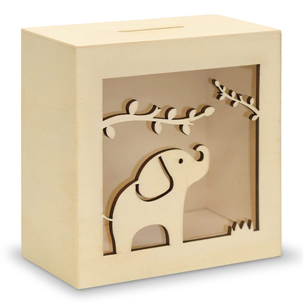 DIY Scenic Piggy Bank 4.6 x 4.81 x 2.56in with Bottom Cap