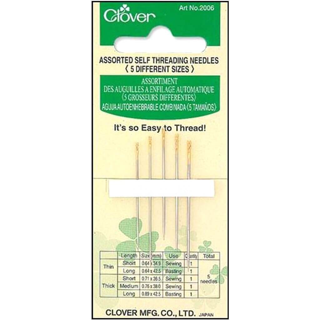 Self-Threading Needles Assorted 5pkg