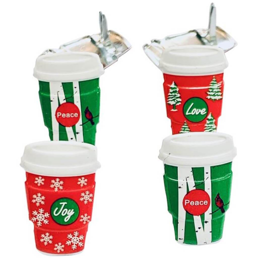 Eyelet Outlet Shape Brads 12/Pkg Holiday Coffee Cup