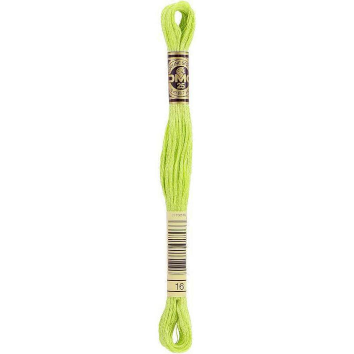 DMC Embroidery Cotton 8.7yd Light Chartreuse