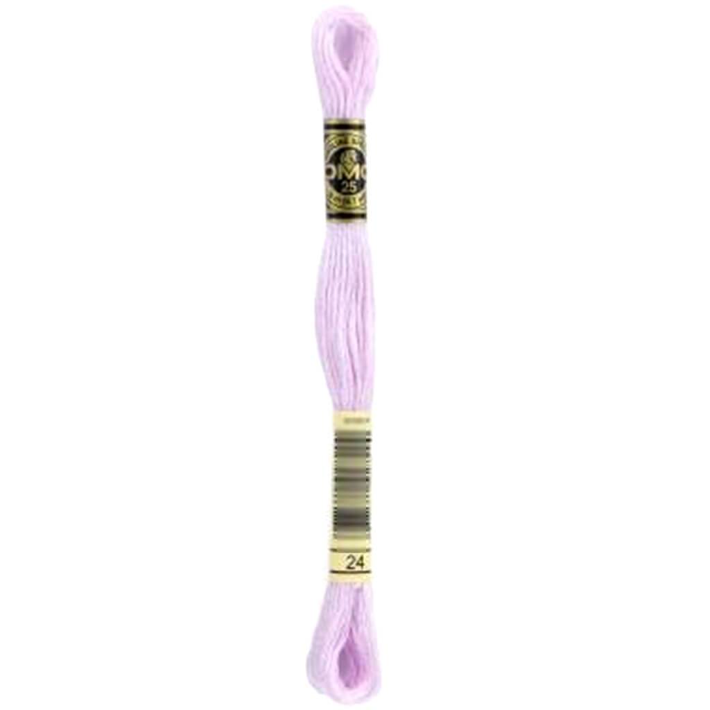 DMC Embroidery Cotton 8.7yd White Lavender