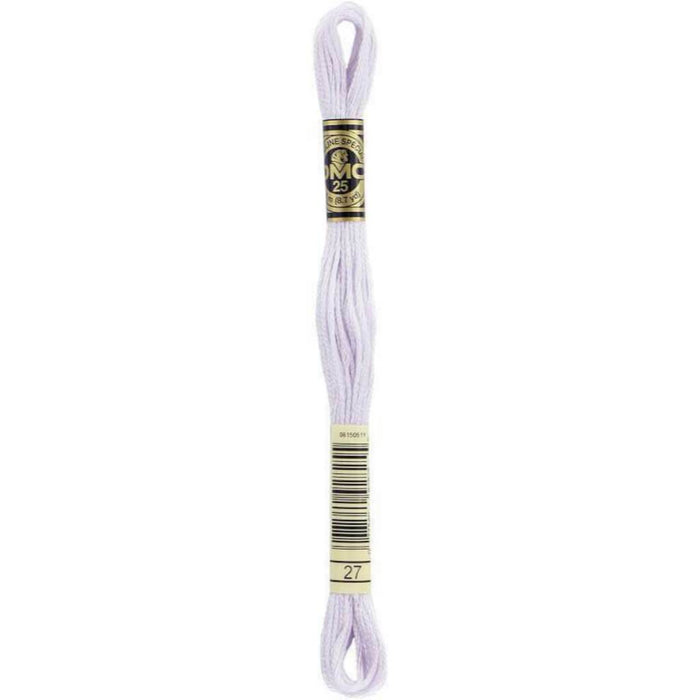 DMC Embroidery Cotton 8.7yd White Violet