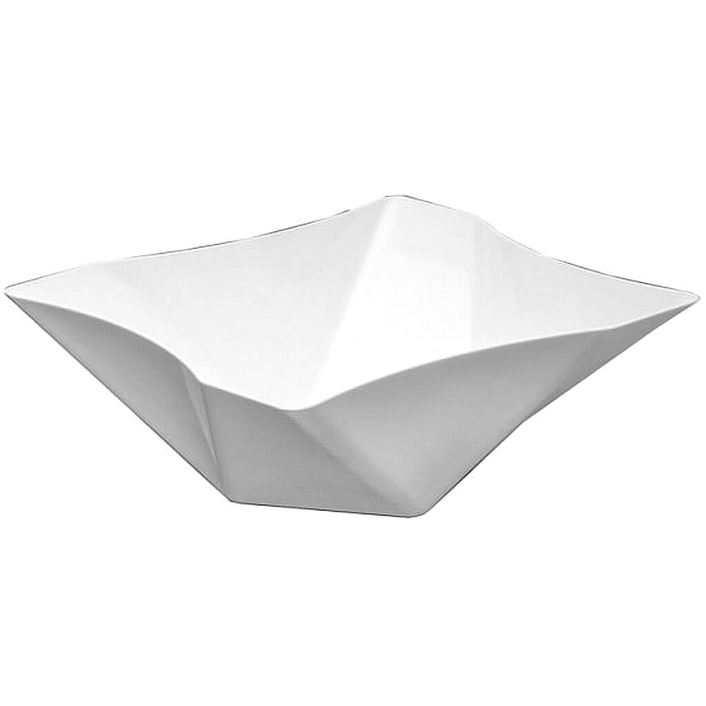 Twisted Square Serving Bowl White 161oz