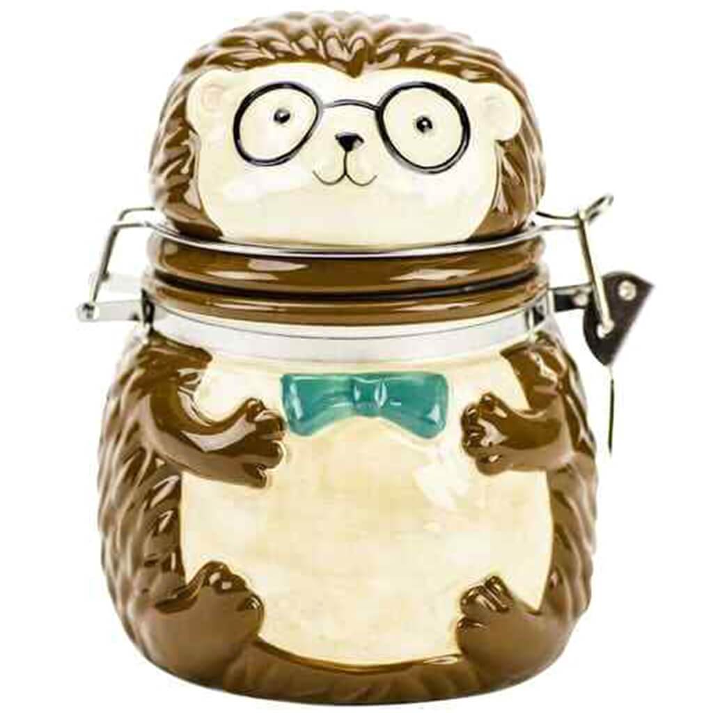 Bow Tie Hedgehog Hinged Jar