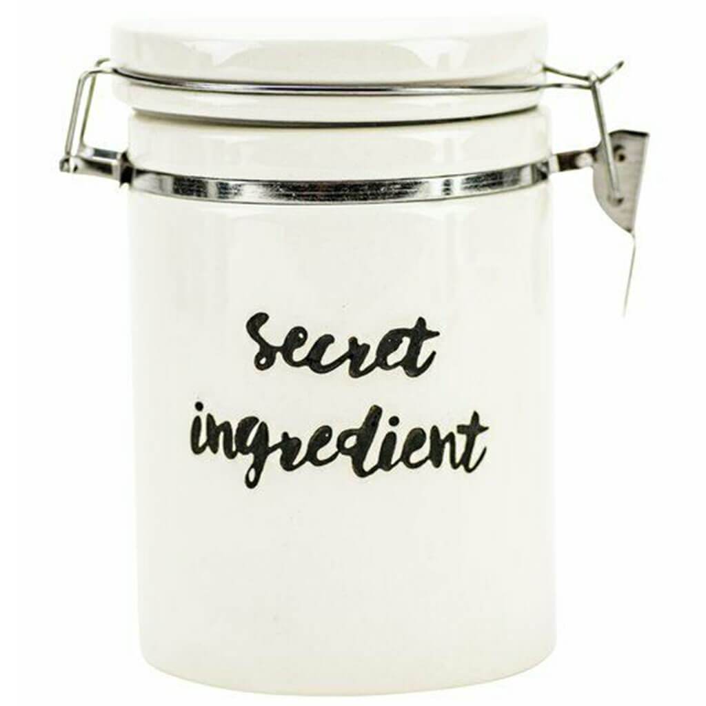 Secret Ingredient Hinged Jar 7.25in