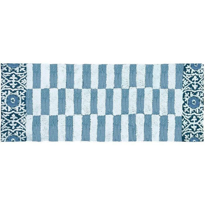 Subway Tile With Medallion Runner, 21in X 54in