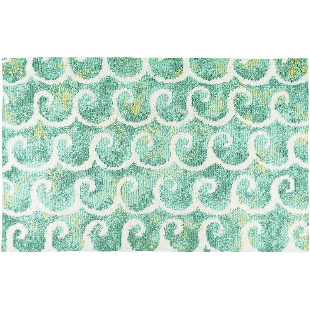 Dancing Wave Indoor Rug, 21in X 33in