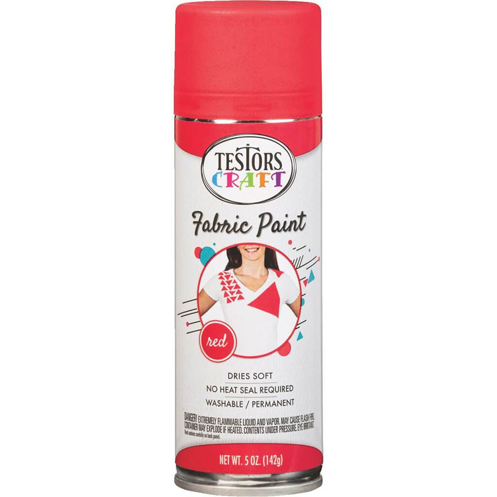 Testors Paint Spray Aero Fabric 5oz Red