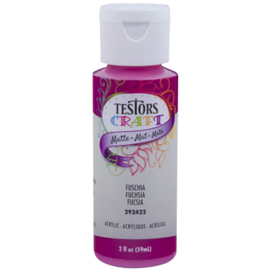 Testors Paint Craft Acrylic Fuchsia 2oz