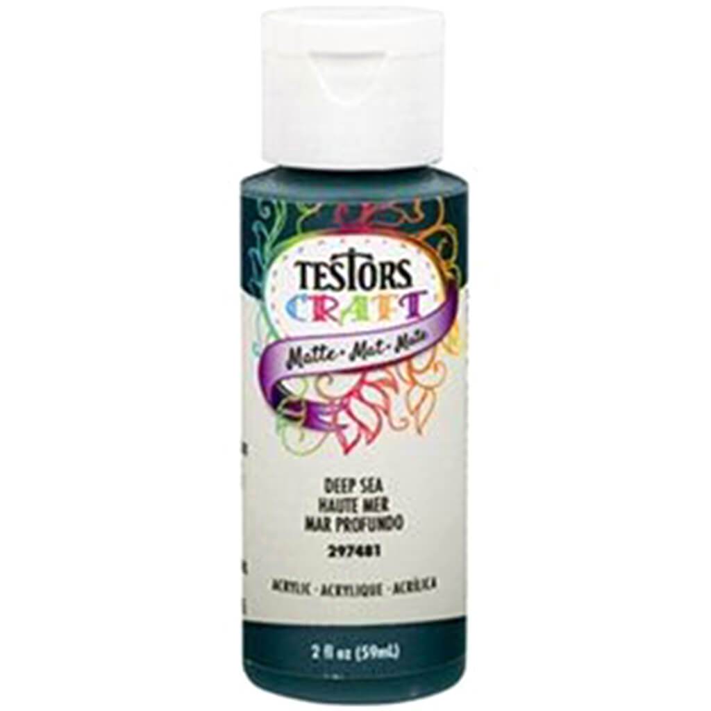 Testors Paint Craft Acrylic 2oz Matte Deep Sea