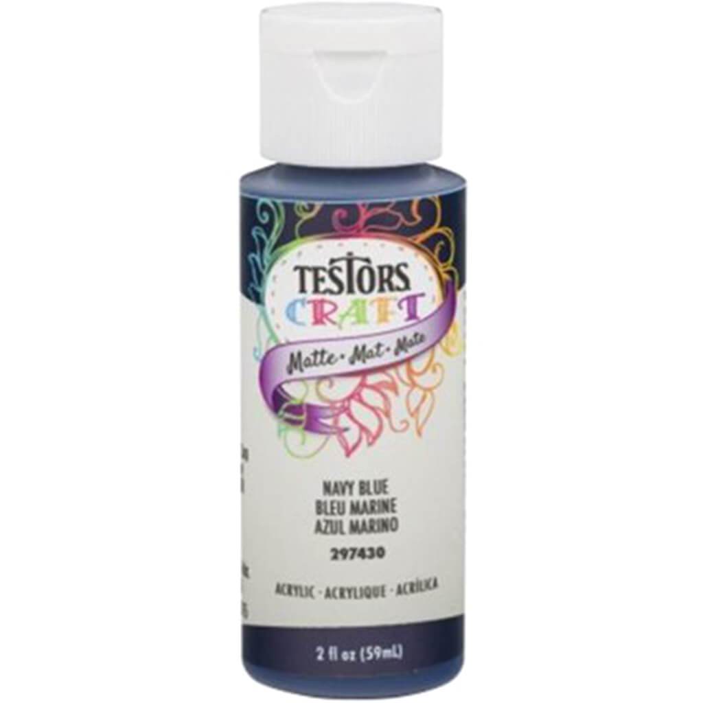 Testors Paint Craft Acrylic 2oz Matte Navy Blue