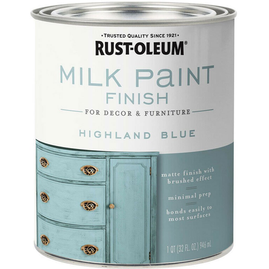 Milk Paint Finish Quart Highland Blue