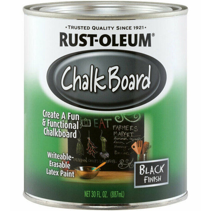 Chalkboard Latex Paint 1Quart Black