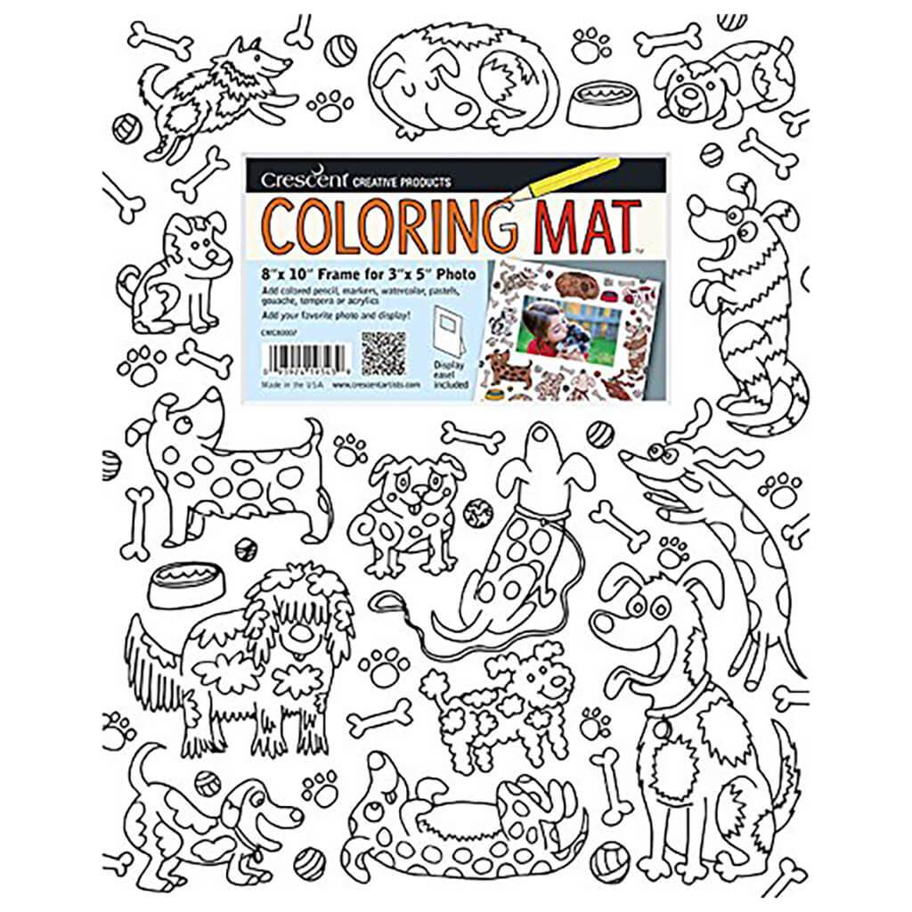 Coloring Mat Dogs 8in x 10in