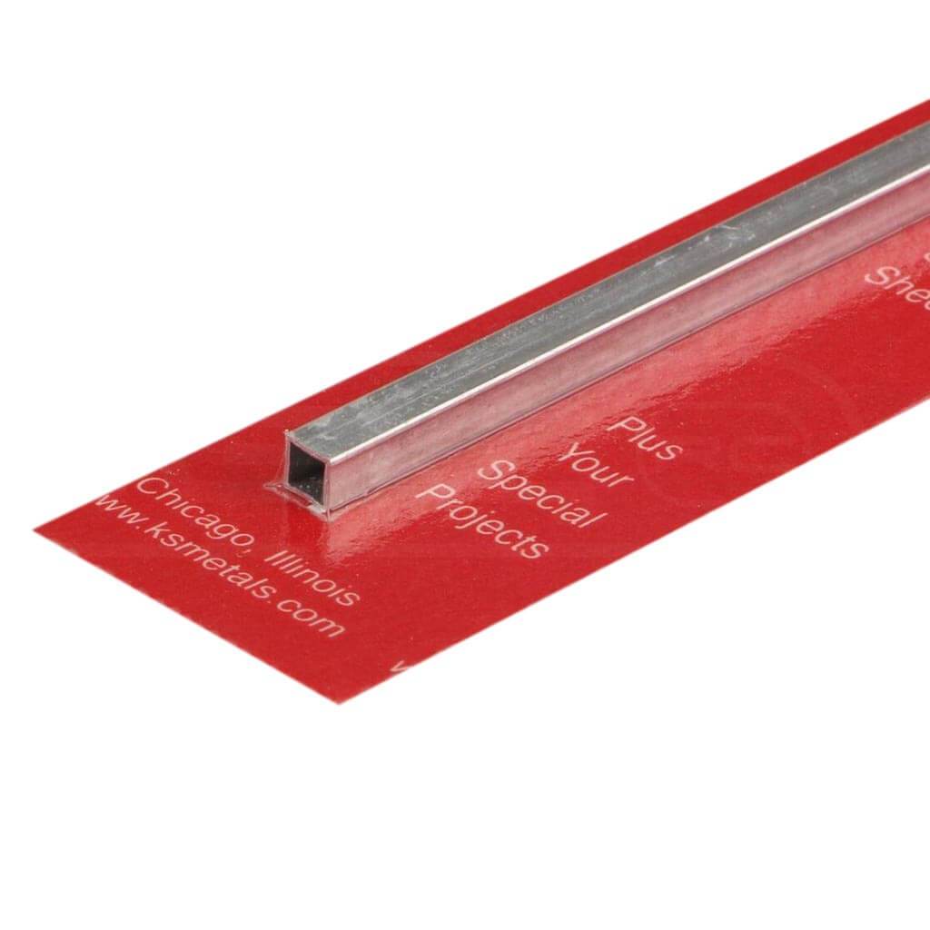 Square Aluminum Tube 5/32in x .014