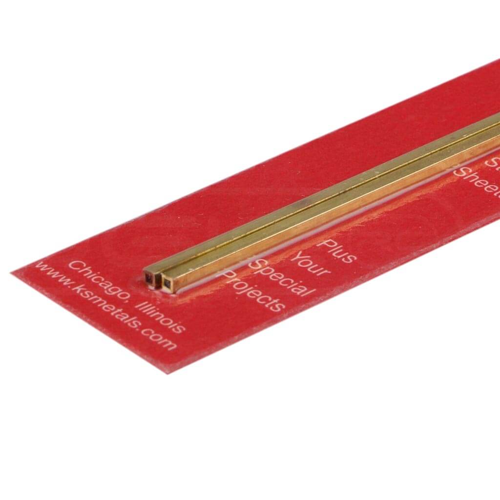 Brass Square 2mm x 2mm x .45mm