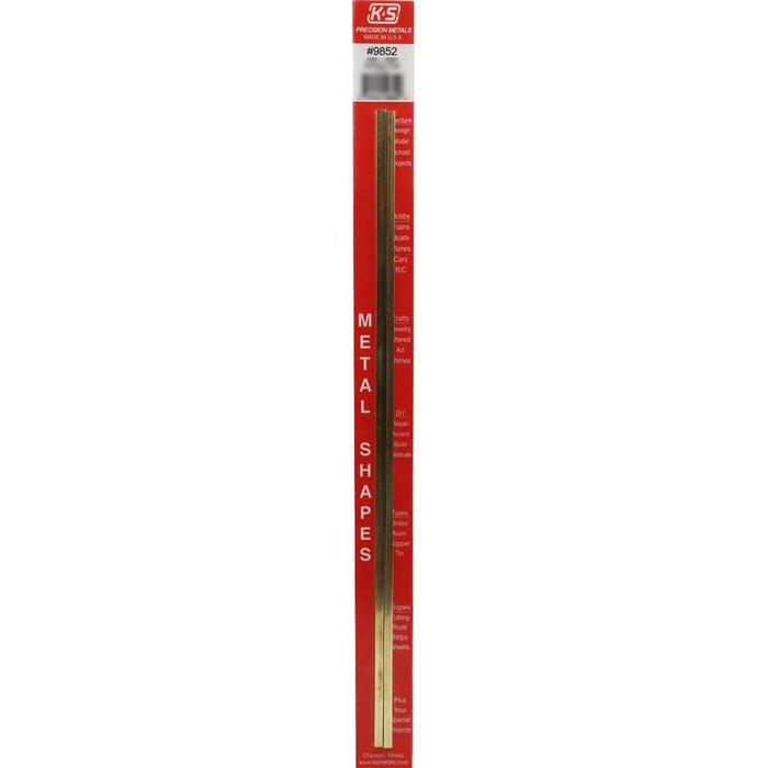 Brass Square 4mm x 4mm x .45mm