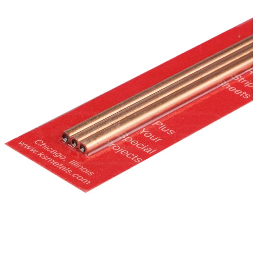 Round Copper Tube 2mm O.D x .40mm