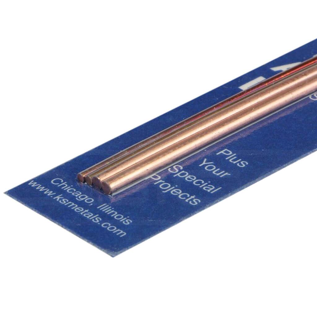 Bendable Copper Rod 1/16in &amp; 3/32in 4pc