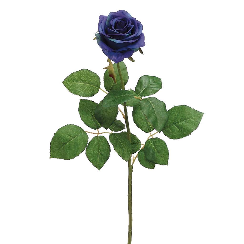 Confetti Large Rose Spray 27.5in Blue