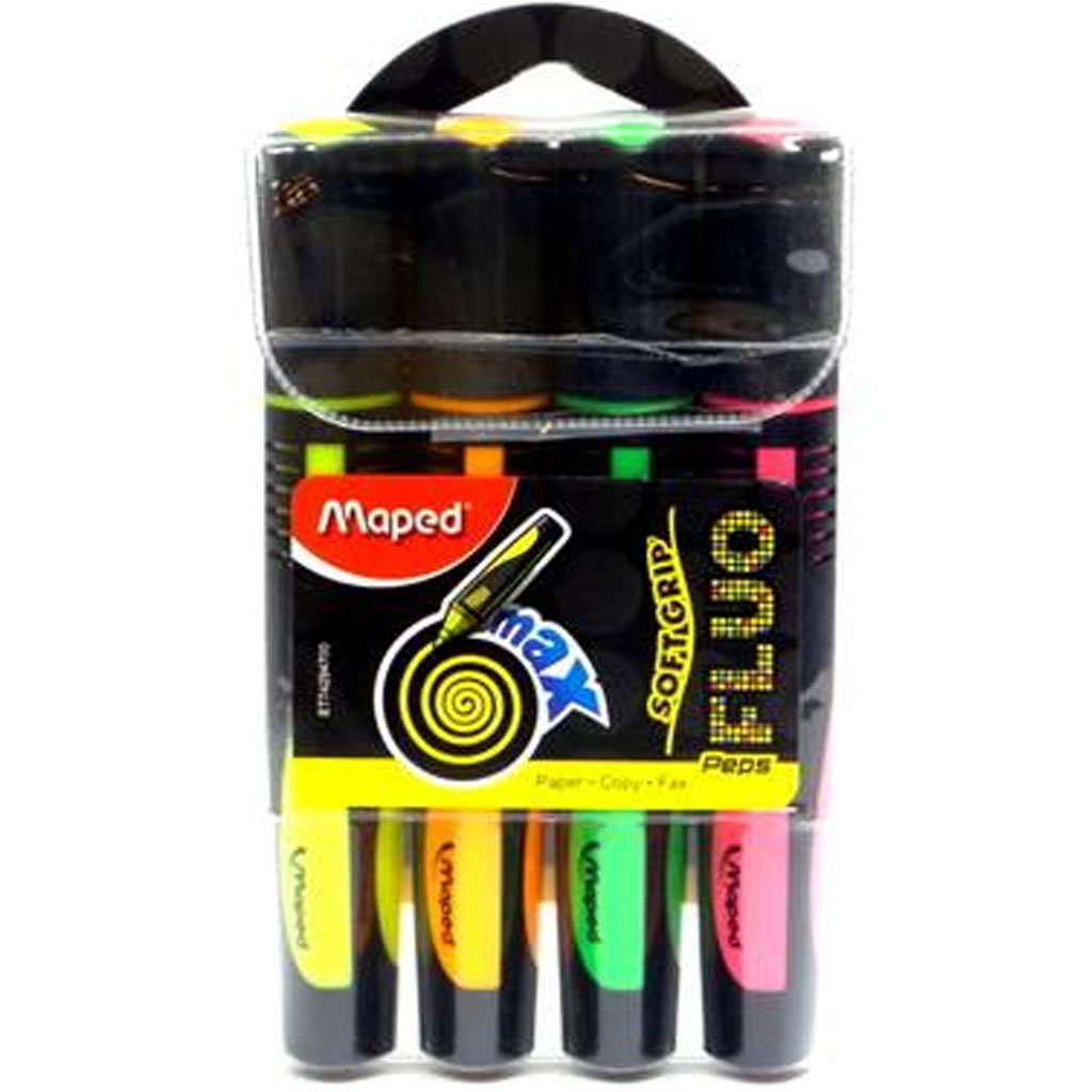 Fluo Peps Max Highlighter 4pc