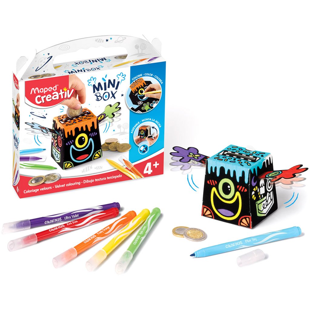 Mini Box Velvet Coloring Creative Set