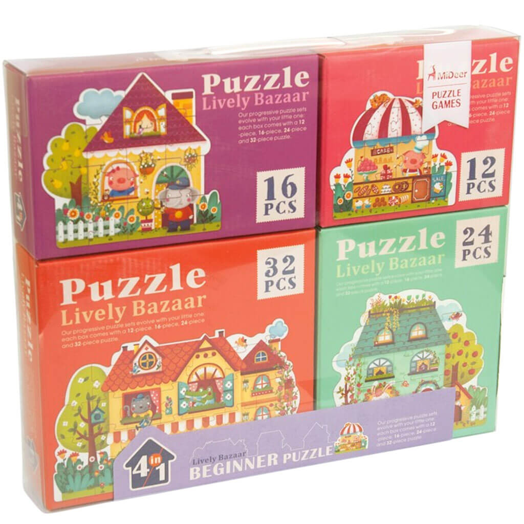 4 In 1 Puzzle Lively Bazaar