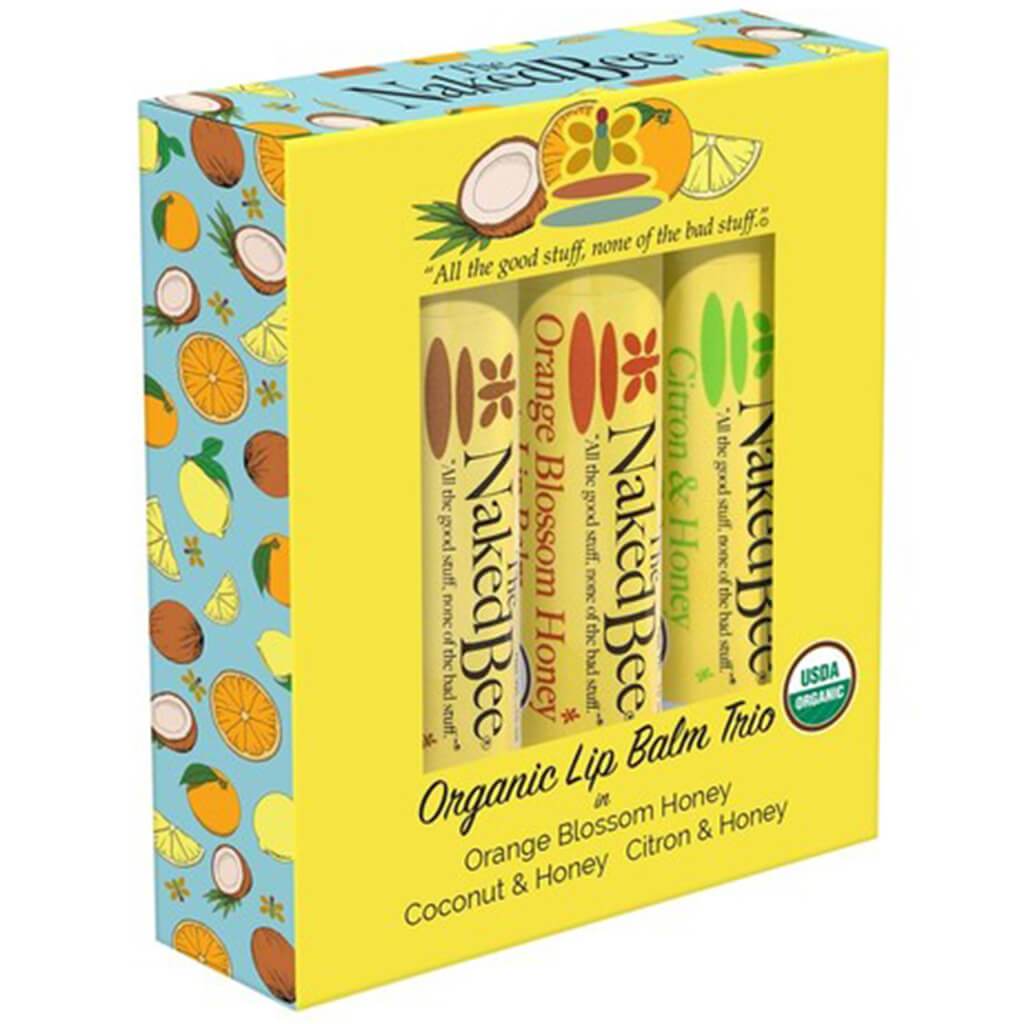 Lip Balm The Naked Bee Set of 3