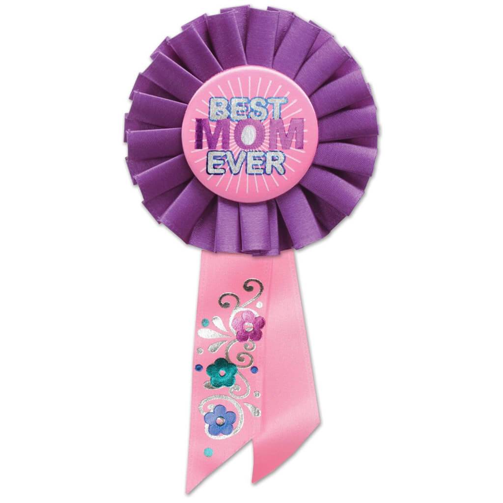 Best Mom Ever Rosette Purple