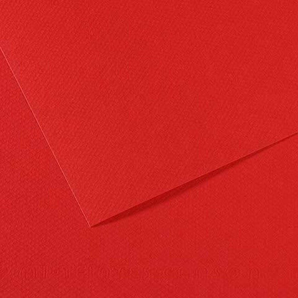 Mi-Teintes Paper Sheet 19in x 25in Red