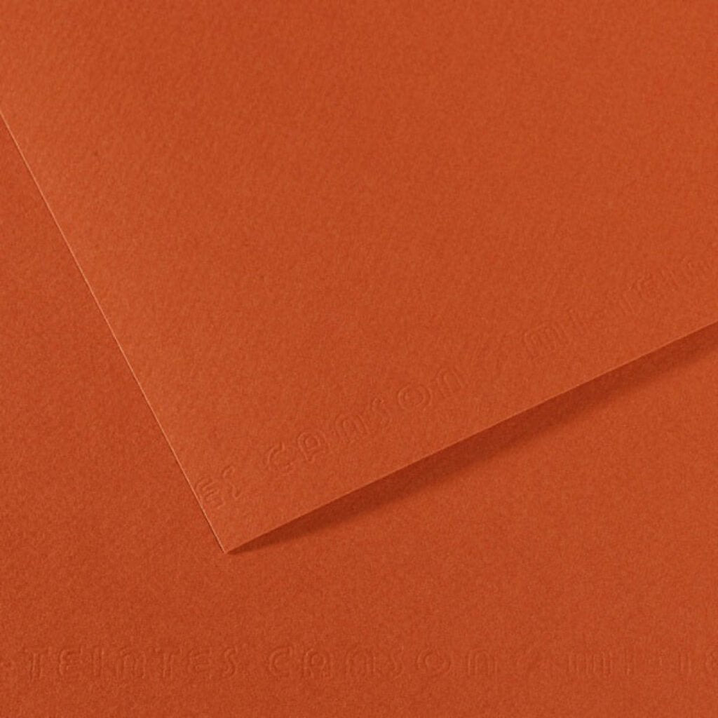 Mi-Teintes Paper Sheet 19in x 25in Red Earth