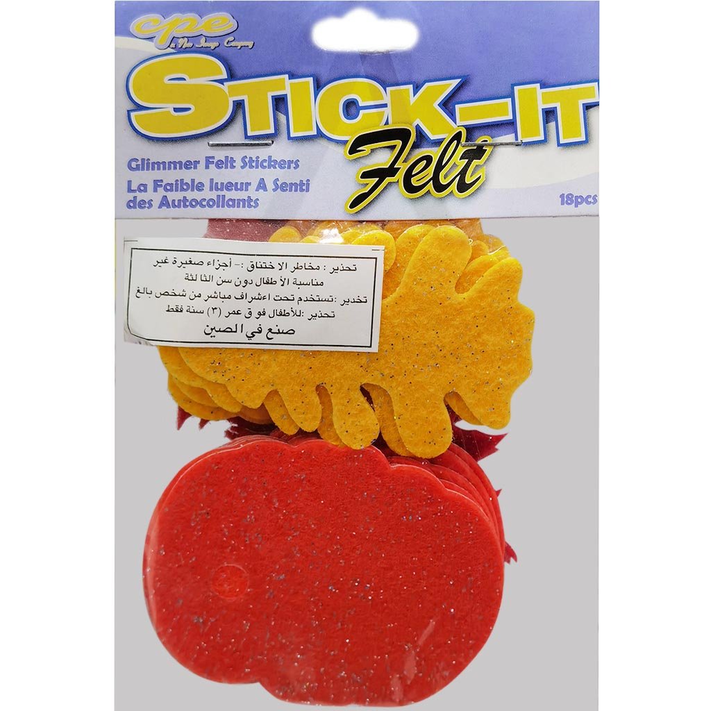 Stick-It Felt Glimmer Fall 18pcs