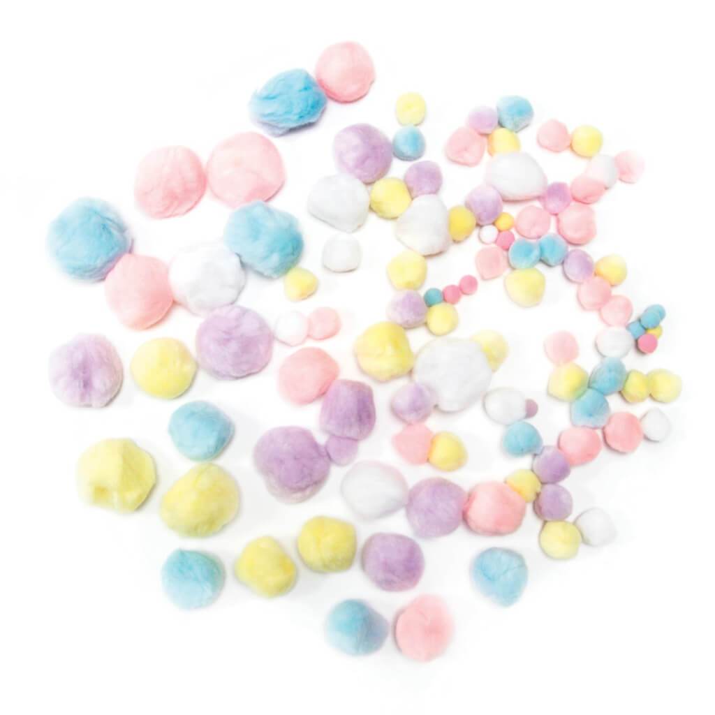 Pom Poms Big Value 100pc