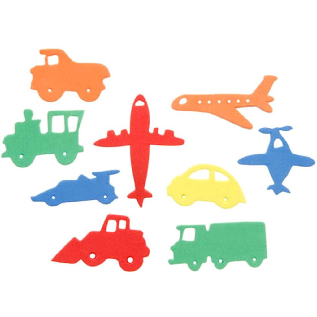 Foamies?® Stickers Planes, Trains, and Automobiles 60 pieces 