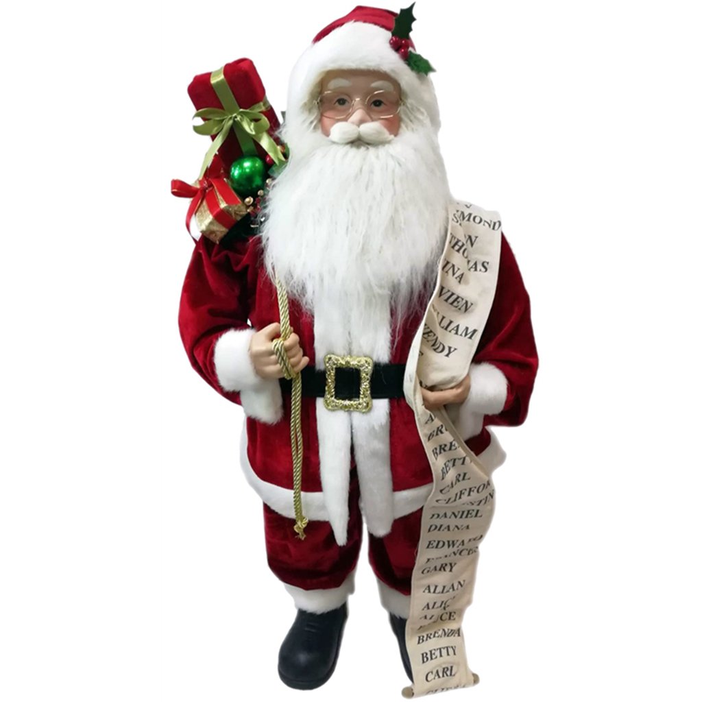 Christmas Traditional Santa Claus with Base, 32in