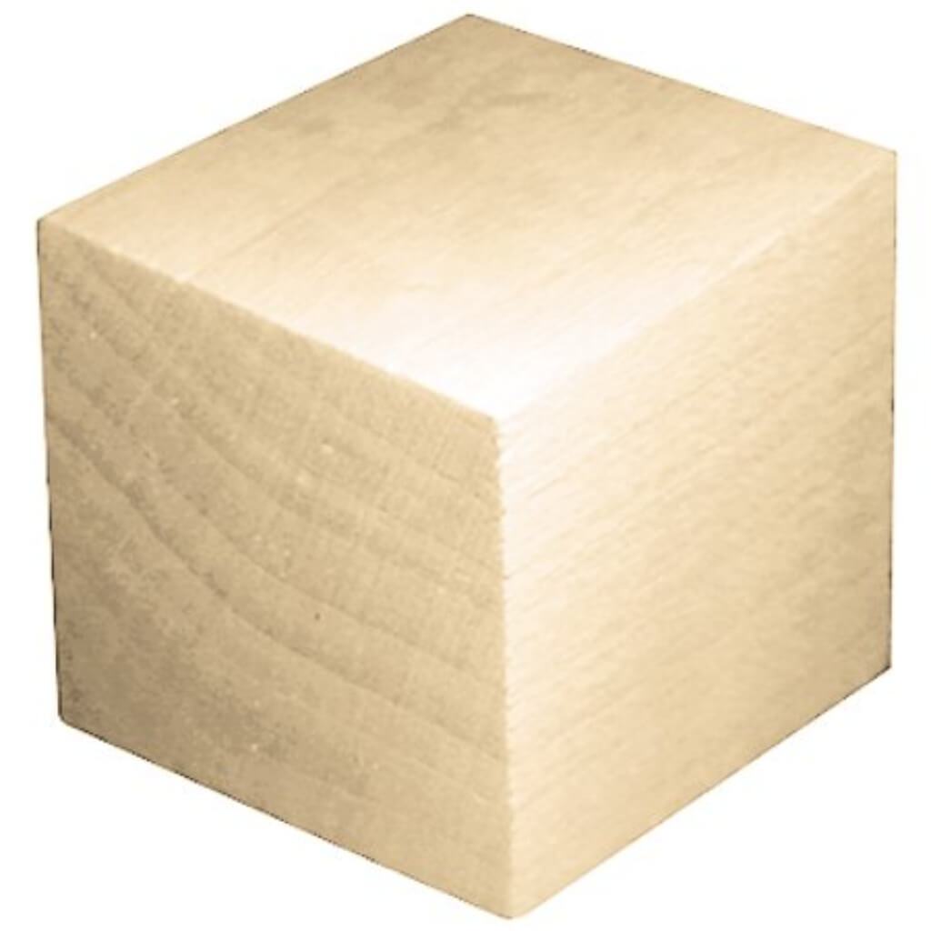 Wood Square Block 1in 13pc