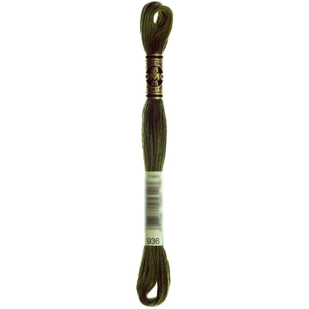 Dmc Floss Very Dark Avocado Green Green 