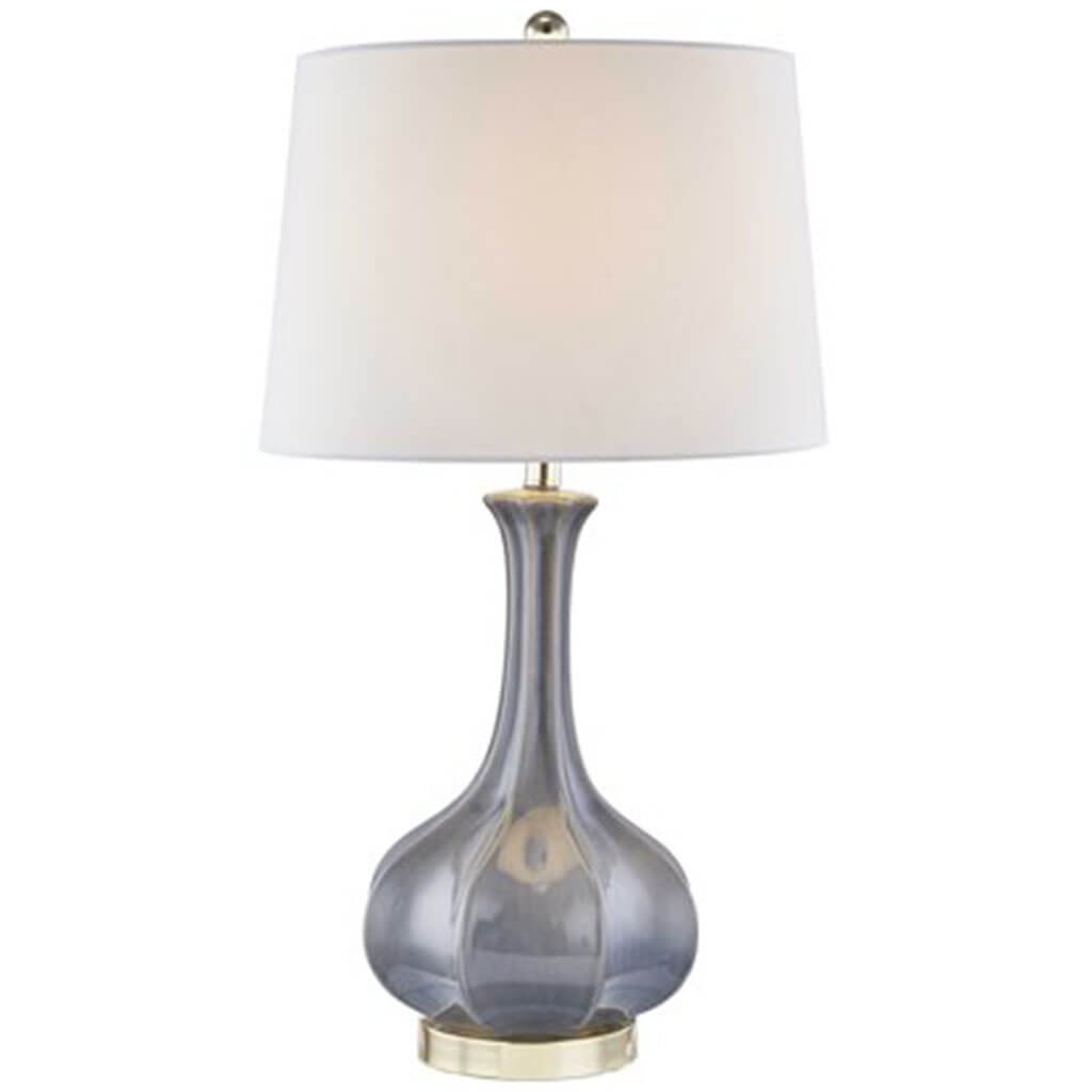 Ceramic Genie Table Lamp Gray 29in